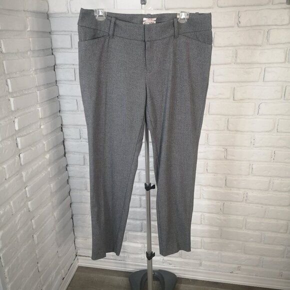 Merona Stretch Ladies Size 10 Grey Modern Style Dress Pants - Picture 1 of 12
